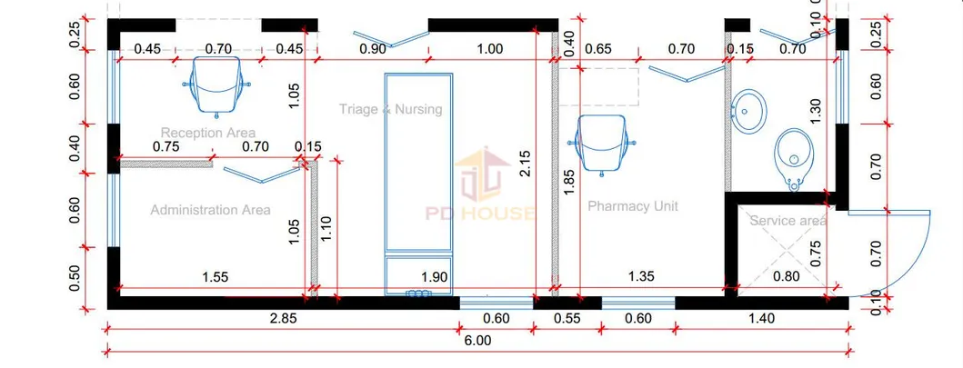 Movable Prefab Mobile Medical Container Clinic
