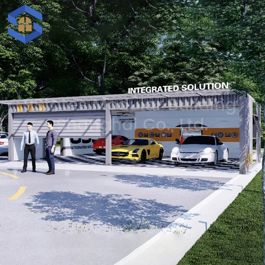 Relocatable Standardized Dimensions Welded Frame Modular-Sized Prefabricated Building for Garages in Small Office Buildings/Startup Parks