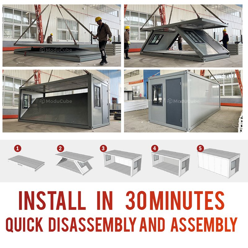 Prefabricated Folding Prefab Portable Mobile Economic Modular Flat Pack Container House Home