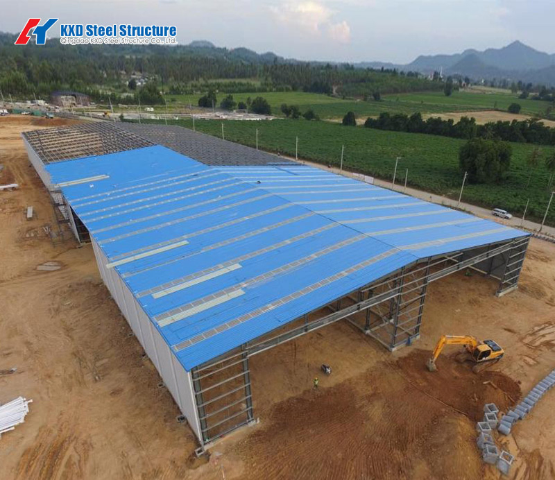 High Quality Hot-Rolled Qingdao, China Construction Building Warehouse Structure Steel Frame Workshop