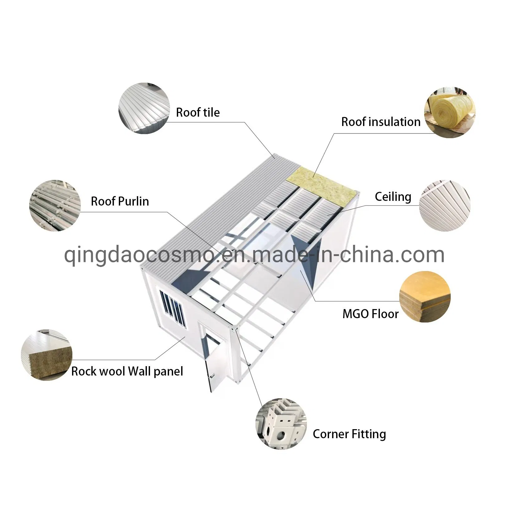 Luxury Foldable Portable Mobile Prefabricated Shipping Modular Steel Wooden Prefab Container Building