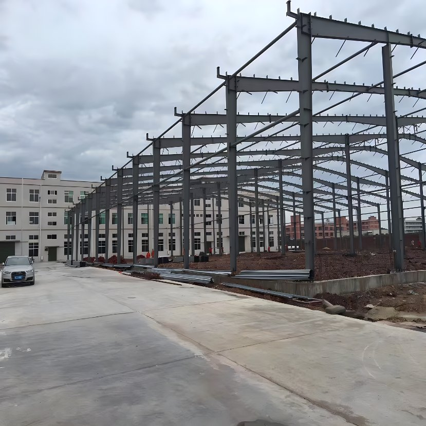 China Low Cost Prefab Light Metal Frame Building Prefabricated Warehouse Workshop Steel Structure