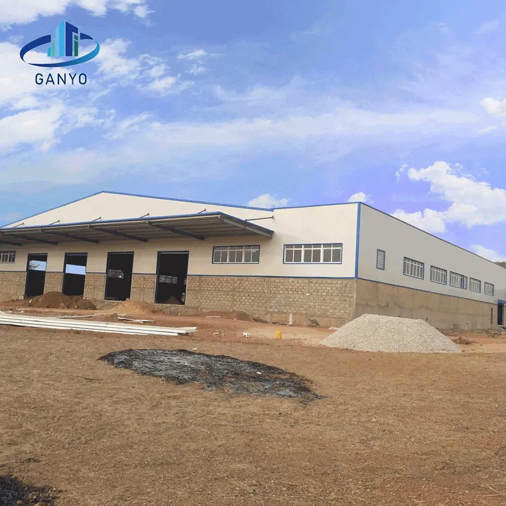 10000 Square Steel Structure Building Construction Prefabricated Warehouse/Industrial Fabricated Workshop/Prefab Office/Farm Metal Shed for Storage