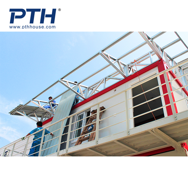 Fast Installation Flat Pack Container Combined 40FT 40FT Modular Luxury Prefabricated House Building