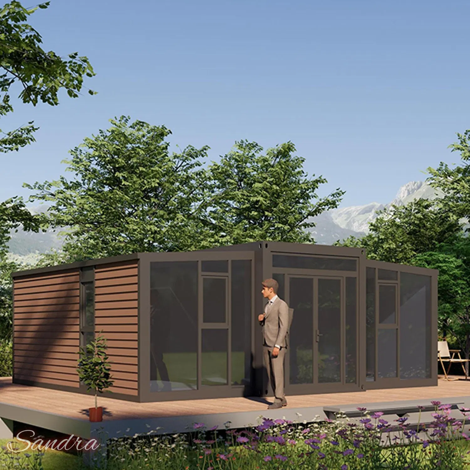 Expandable Container House 30 FT Ready Made Collapsible Mobile Home