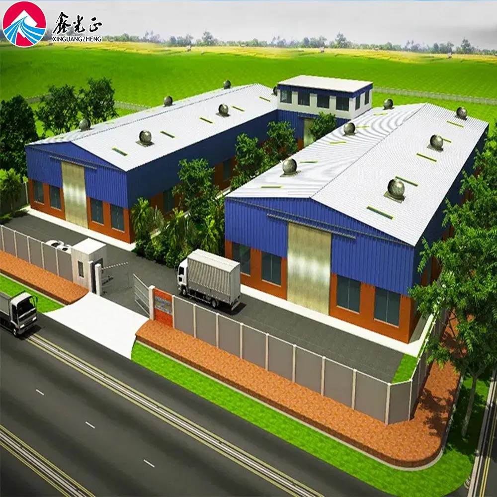 Painted or Galvanized Prefabricated Steel Structure Factory Warehouse Prefab Construction Building Price