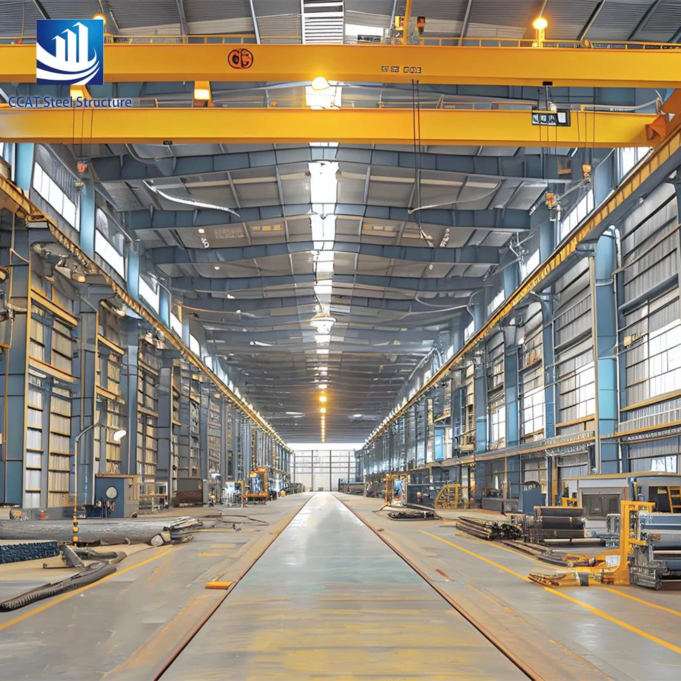 Factory-Ccat Metal-Space Frame-Steel Structure Building Prefab Warehouse Commercial Prefabricated Steel Structures Building