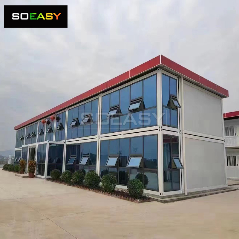 China Suppliers Portable Home Prefab Construction Site Office Flat Pack Container House Factory Price