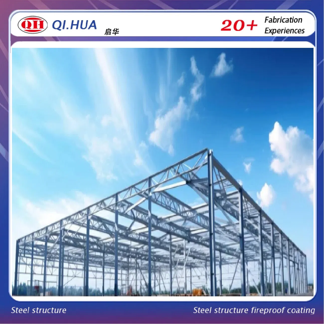 Prefab Steel Structure Residential Commercial, 3-Storey Office School Building