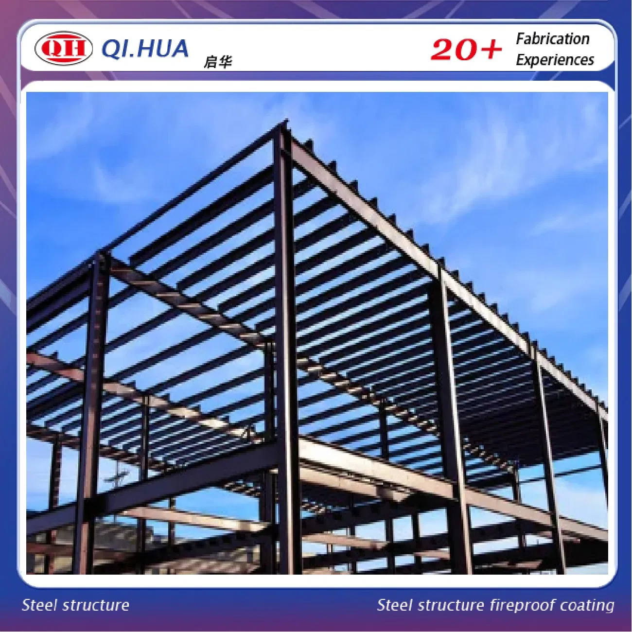 Prefab Steel Structure Residential Commercial, 3-Storey Office School Building
