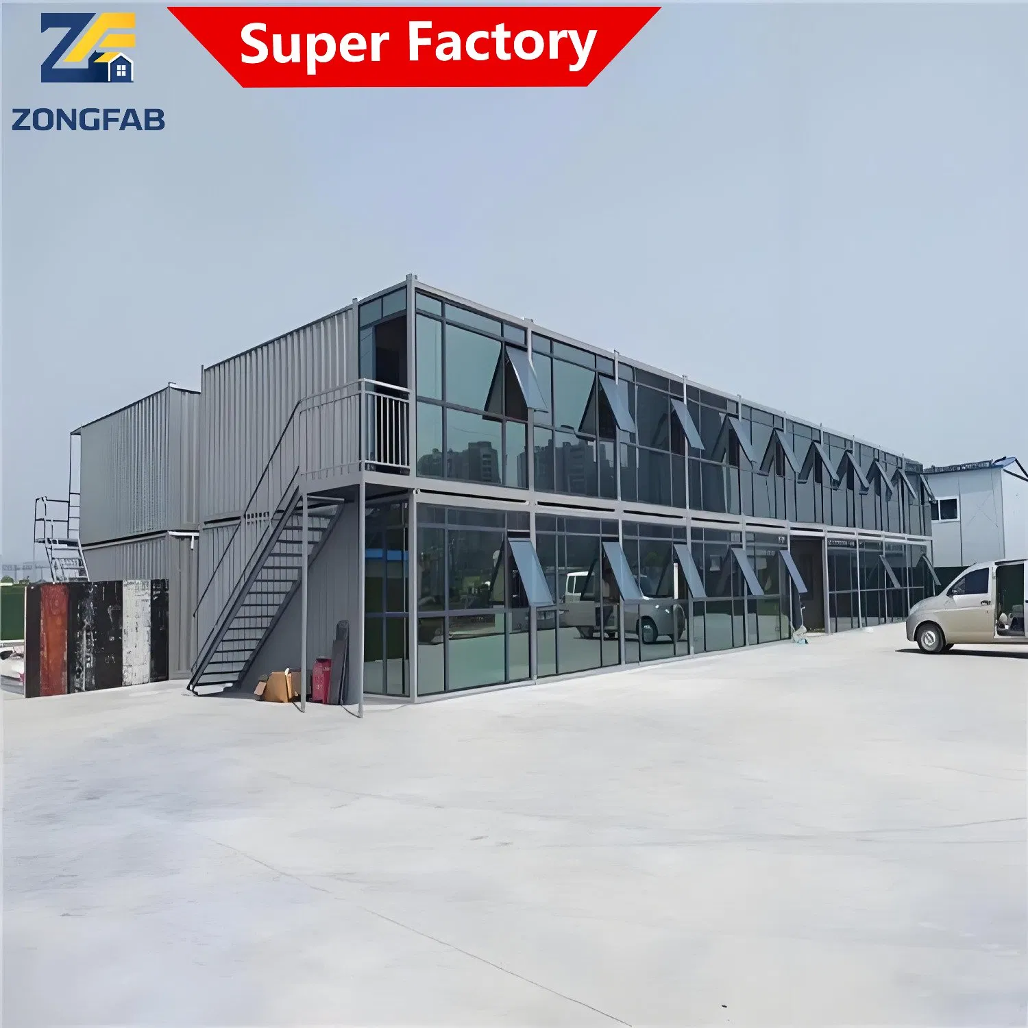 Recyclable Reusable Durable Steel Living Detachable Assembly Prefab Modular Container Building Housing