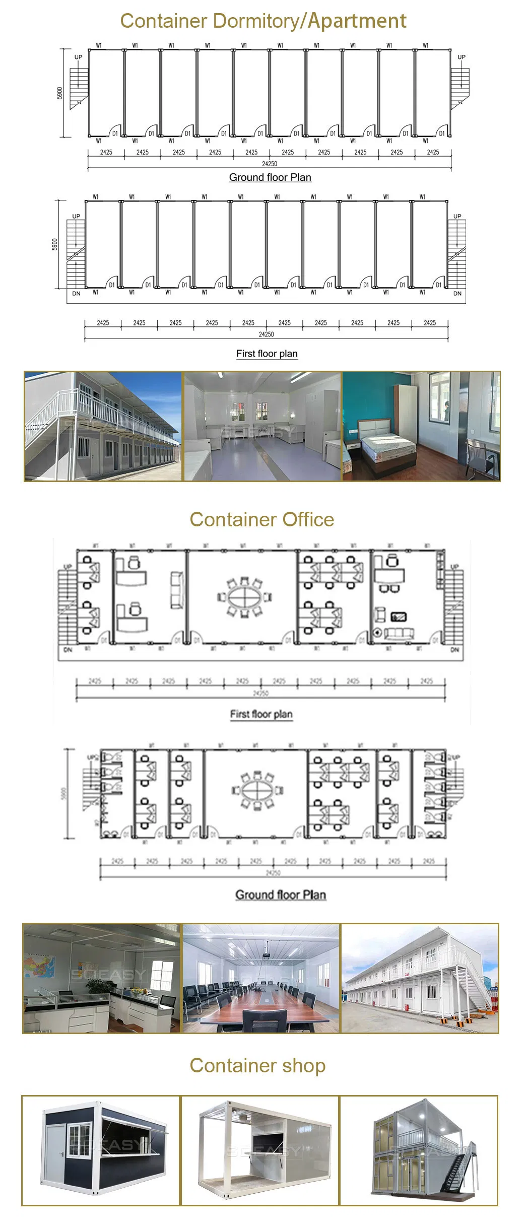 Portable Prefab Container Floor Plan