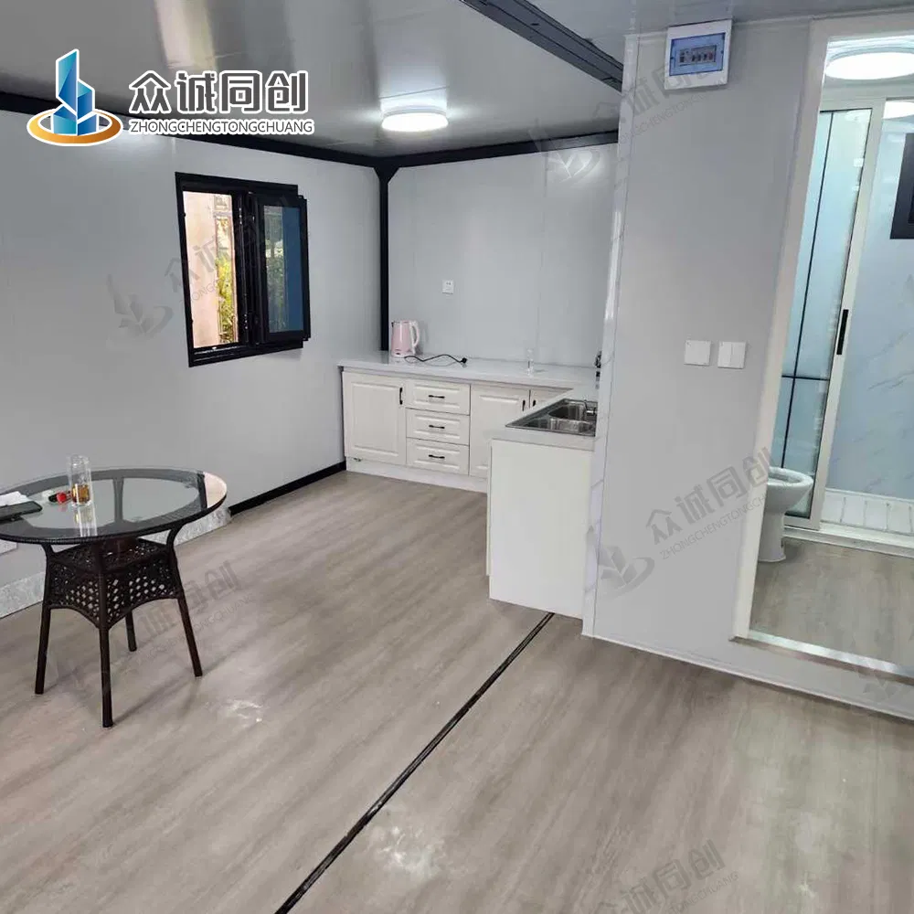 Spacious 40-Foot Expandable Container Home with Modern Bathroom