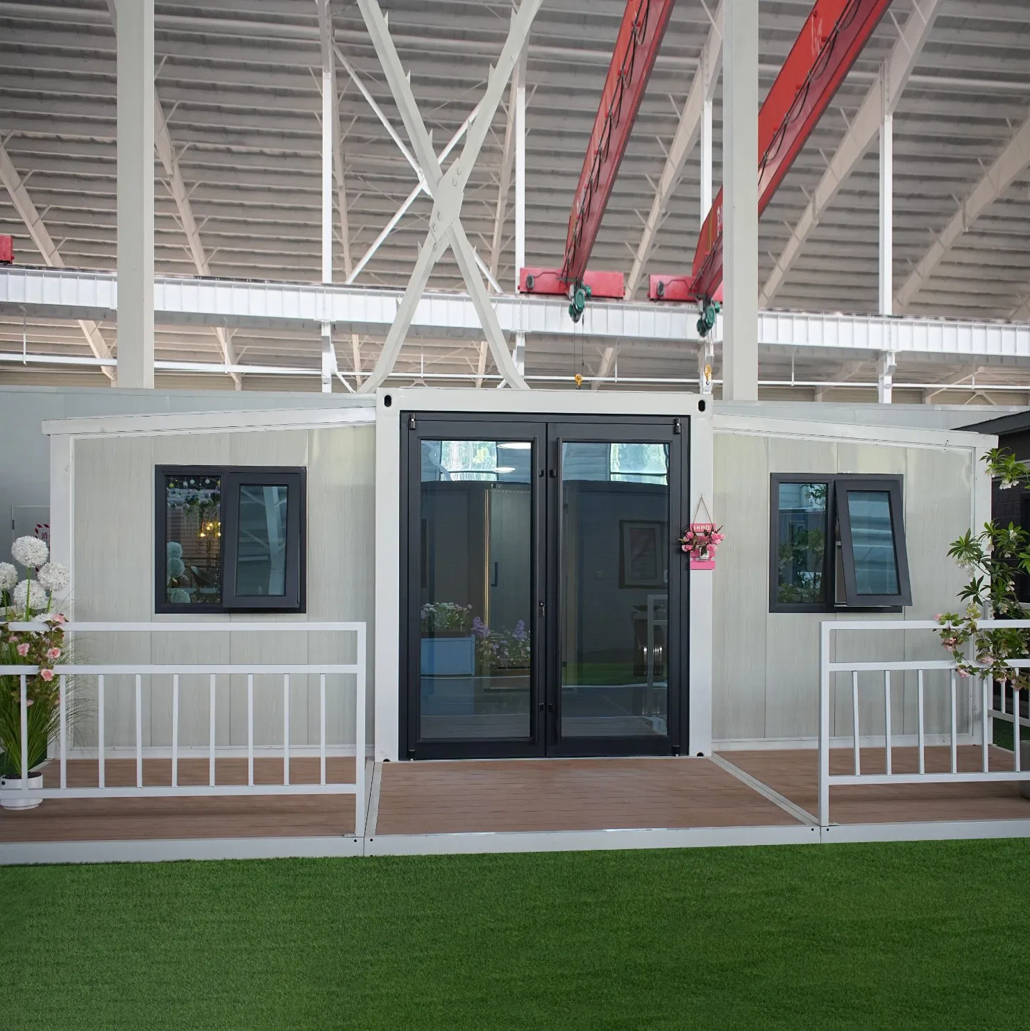 Customize Design 20/40FT Flat Pack Expandable Modular Metal Foldable Temporary Home Warehouse Prefabricated Luxury Mobile Living Modern Prefab Container House