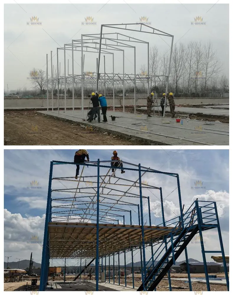 Steel Frame and Foundation