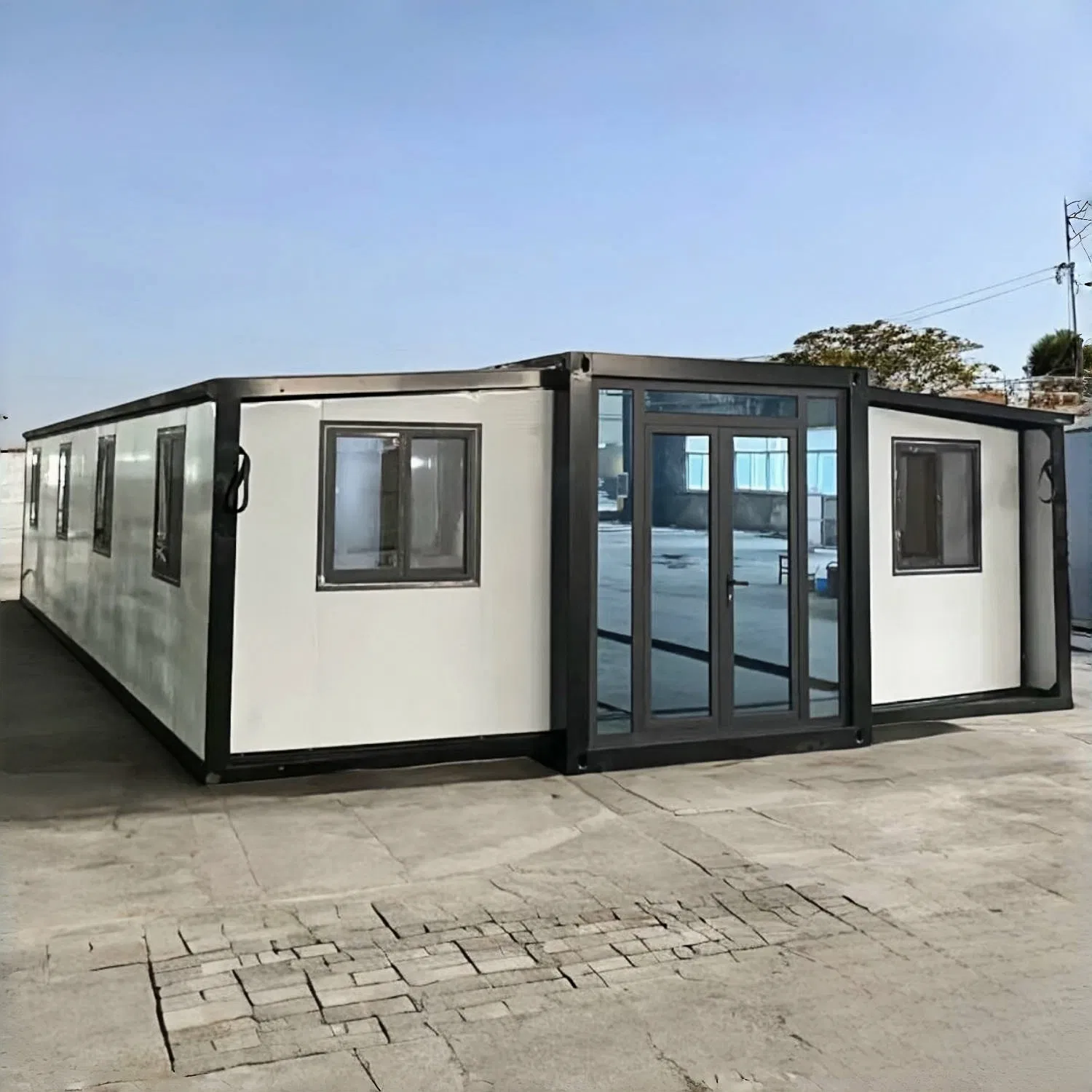 20FT/40FT Modern Mini Modular Cheap Mobile Expandable Prefab House Luxury Living Prefabricated Building Foldable Flat Pack Container Homes