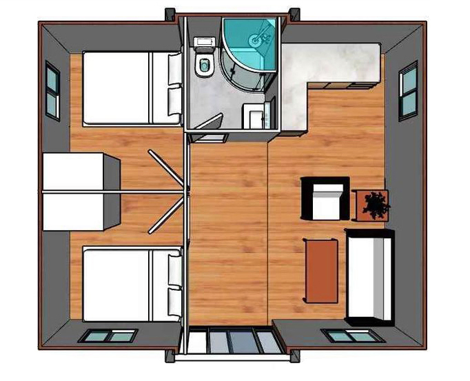 Portable Shipping Prefab Container Expandable House for Sale Light Steel Folding Prefabricated Home Villa 3 Bedroom