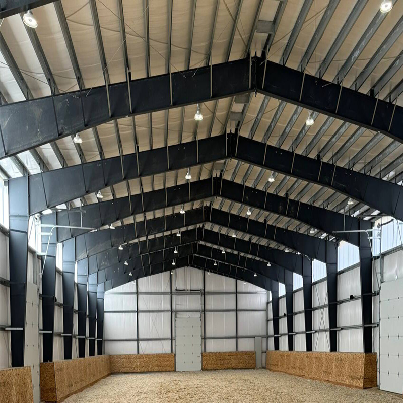 Easy Demountable Temporary Prefab Steel Workshop Building for Site Project