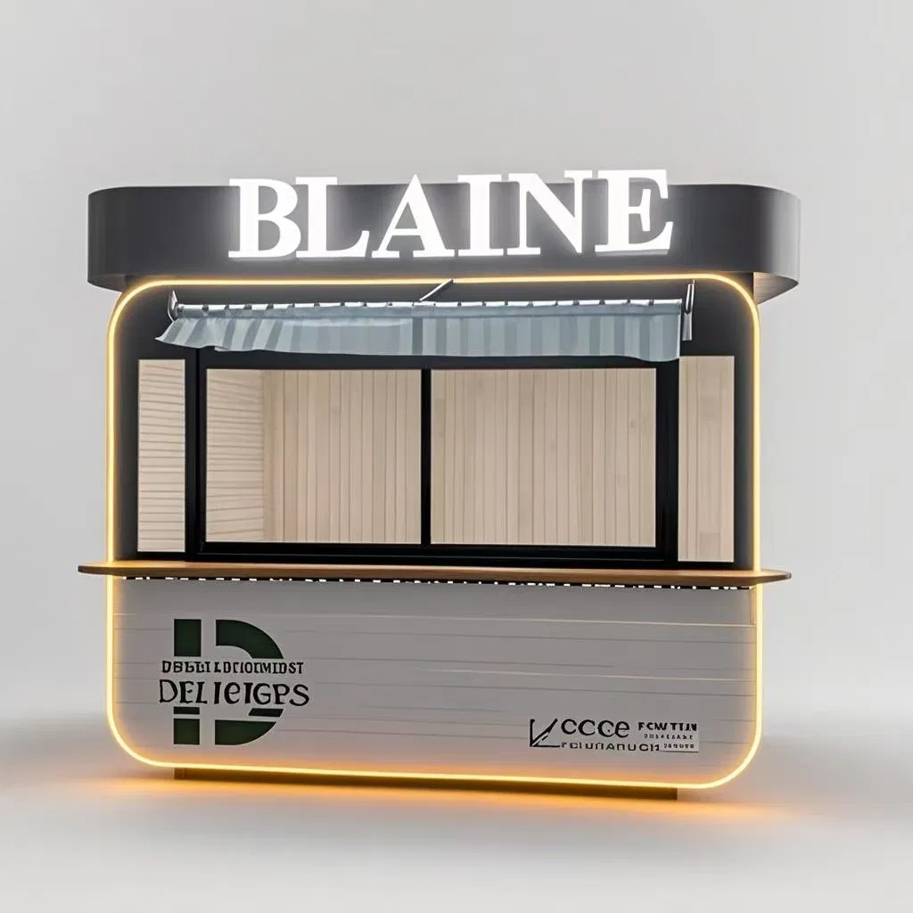 Prefab Mobile Portable Outdoor Coffee Restaurant Snack House Folding Expandable Container Shop