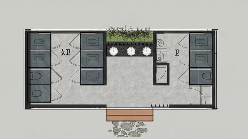 Prefabricated Container Toilet