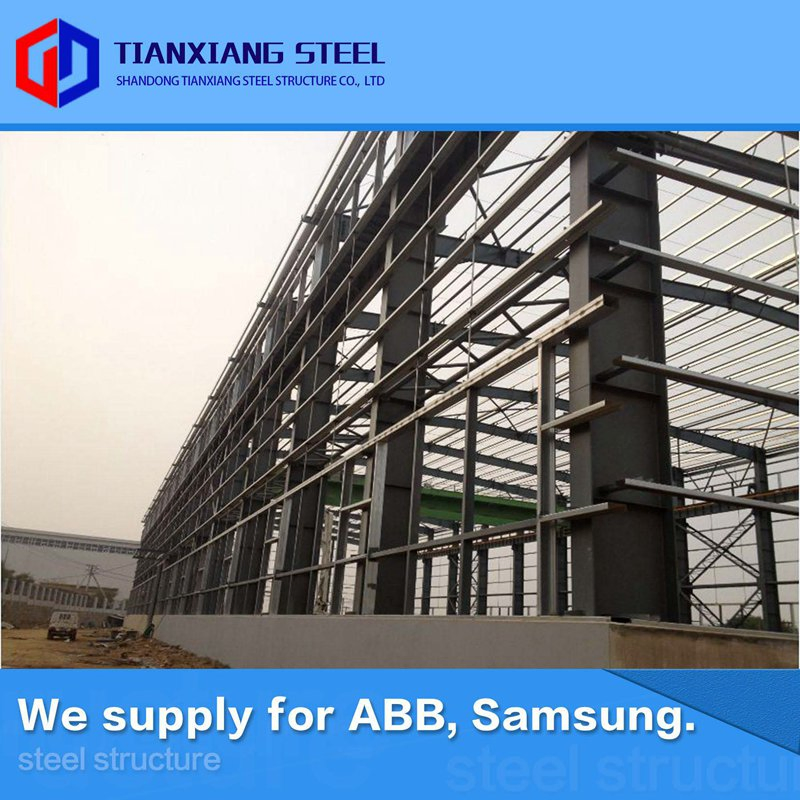Q355b Tapered Section Steel Roof Truss Prefab Steel Workshop Building