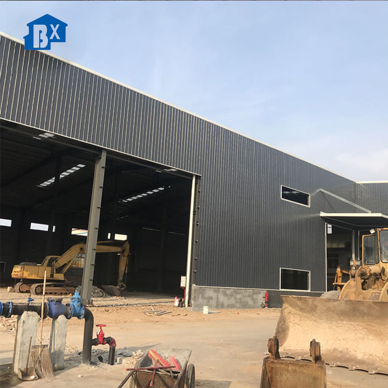 Galvanized Design Prefabricated Building Light Steel Metal Structure Prefab Steel Frame Warehouse/Workshop Industrial Steel Structure for Secure Workshop