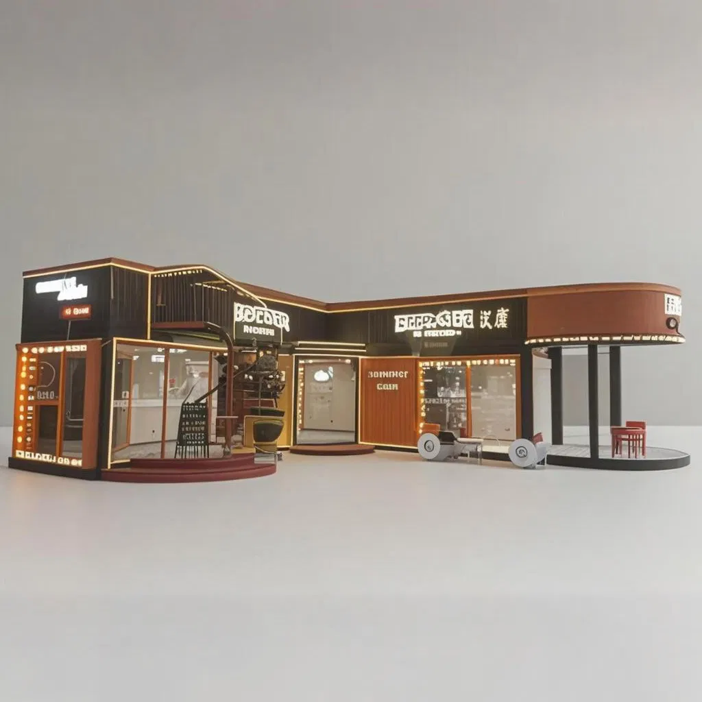 Low Cost Temporary Mobile Prefab House Modern Tiny Customized Prefabricated Container Shop