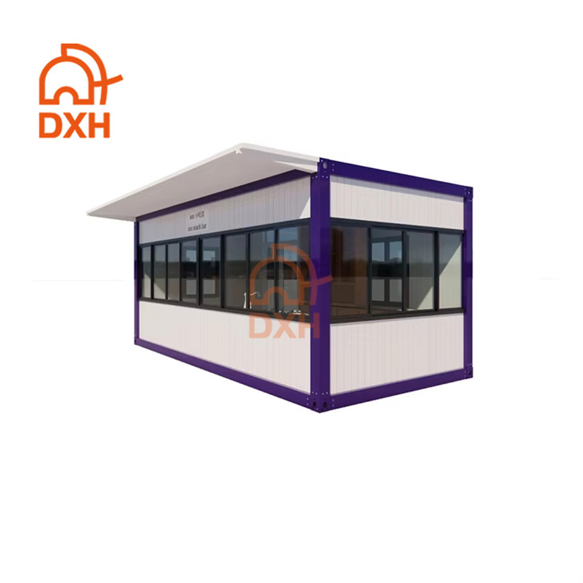 Dxh Manufacture Dormitory Resort Fireproof Ready to Living Office Portable Library Outdoor Medical Station Steel Frame Modular Container House Home