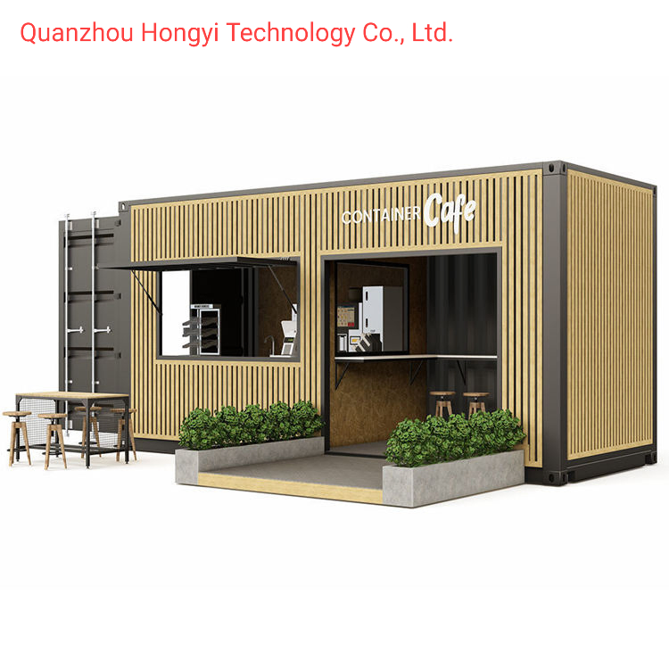 High Quality 20FT Prefabricated House Mobile Store Shipping Container Cafe Shop