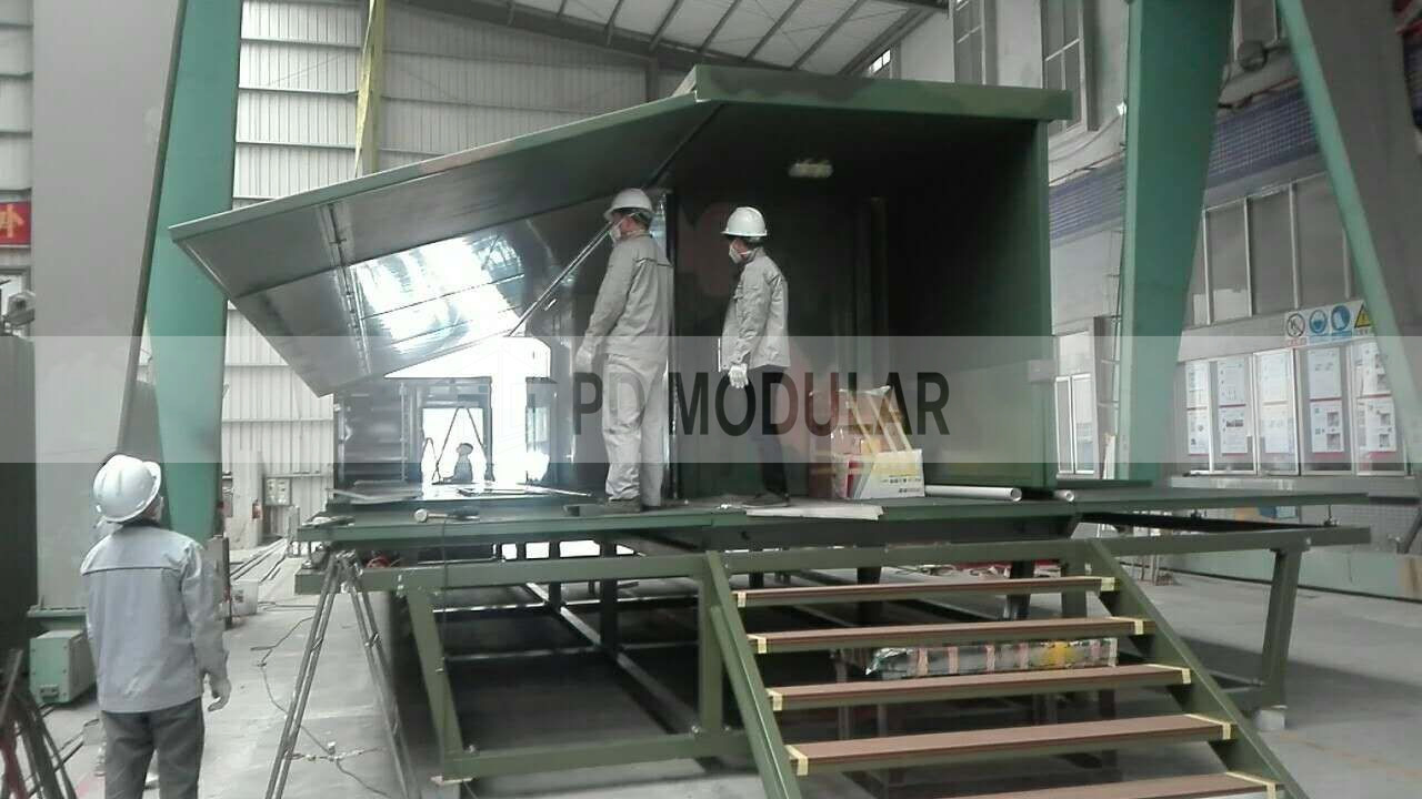 Galvanized Steel Frame Modular Prefab Standard Living Container Buildings