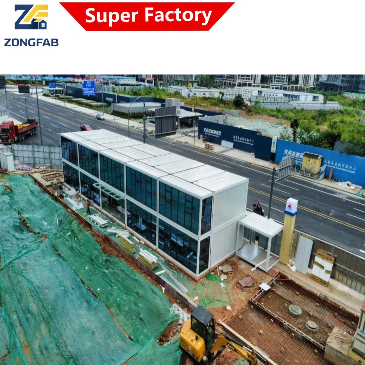 Multi-Storey Story Movable Mobile Portable Detachable Assembly Prefab Prefabricated Container Building Housing