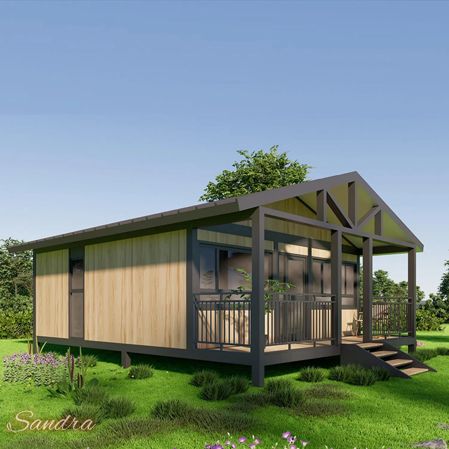 Expandable Container House 30 FT Ready Made Collapsible Mobile Home