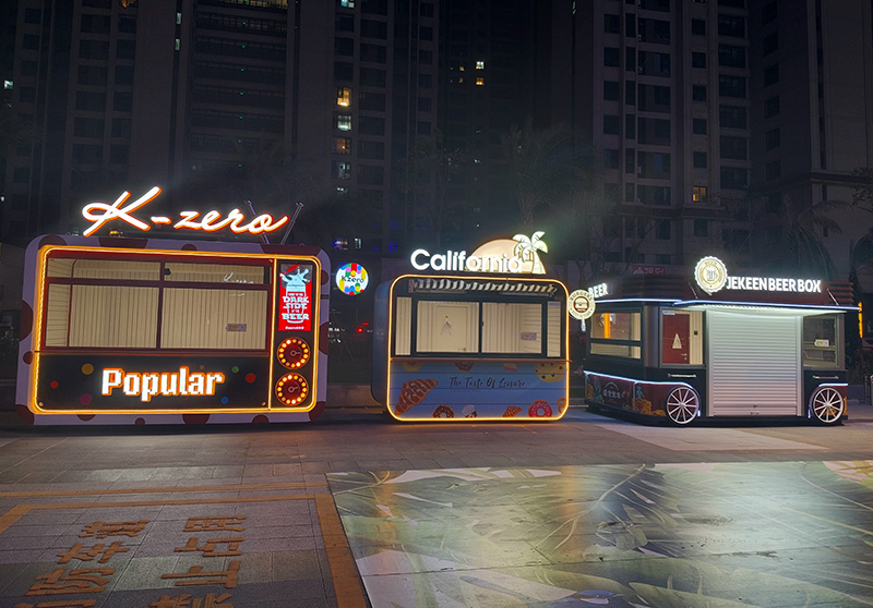 Prefab Mobile Portable Outdoor Coffee Restaurant Snack House Folding Expandable Container Shop