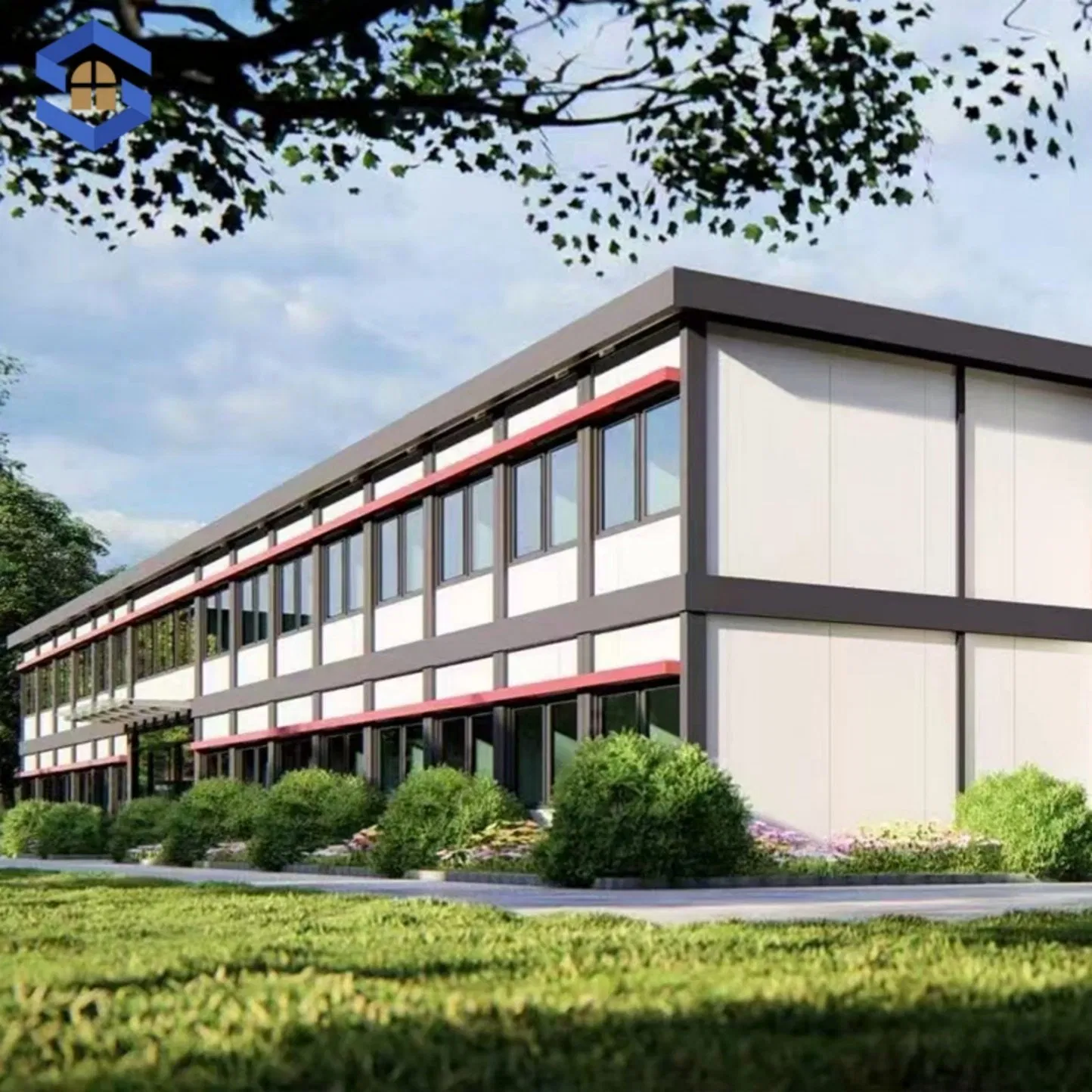 Low-Maintenance UV-Resistant 10FT/20FT/30FT/40FT Modular Portable Prefab Container Office Unit