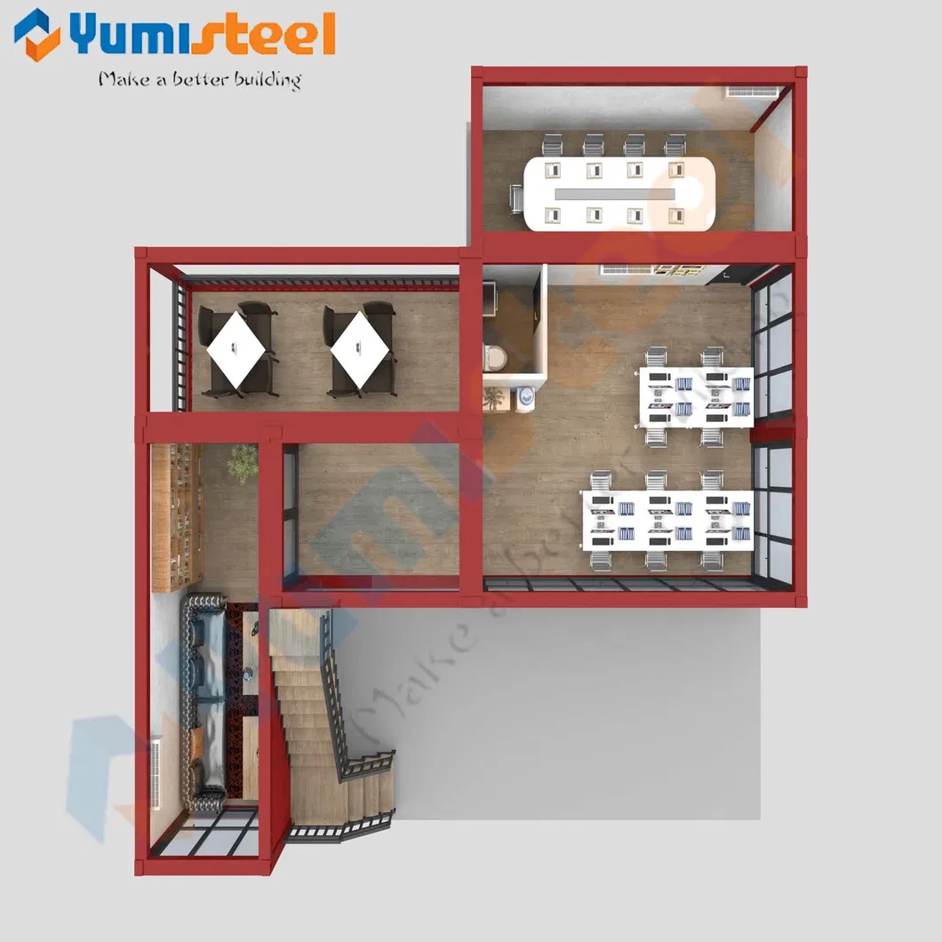 Portable office layout