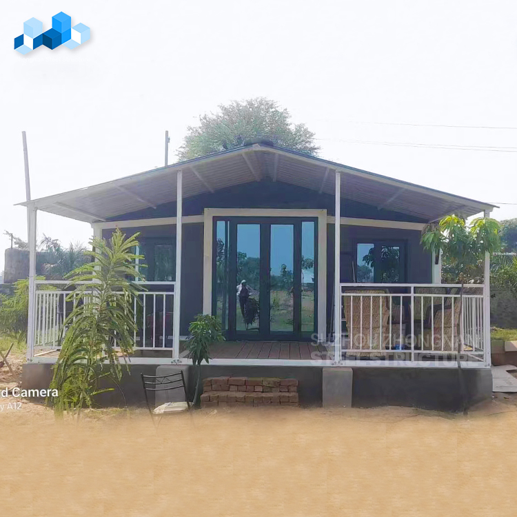 20FT/40FT Flat Pack Shipping Container Prefab Steel Container House with Two Bedrooms for Home Villa Mall or School Use