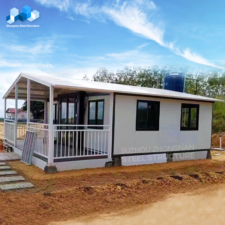 20FT/40FT Flat Pack Shipping Container Prefab Steel Container House with Two Bedrooms for Home Villa Mall or School Use