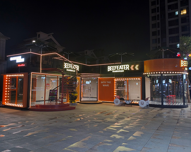 Low Cost Temporary Mobile Prefab House Modern Tiny Customized Prefabricated Container Shop