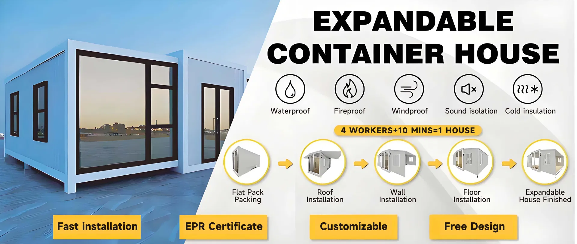 Prefabricated Homes Living Container