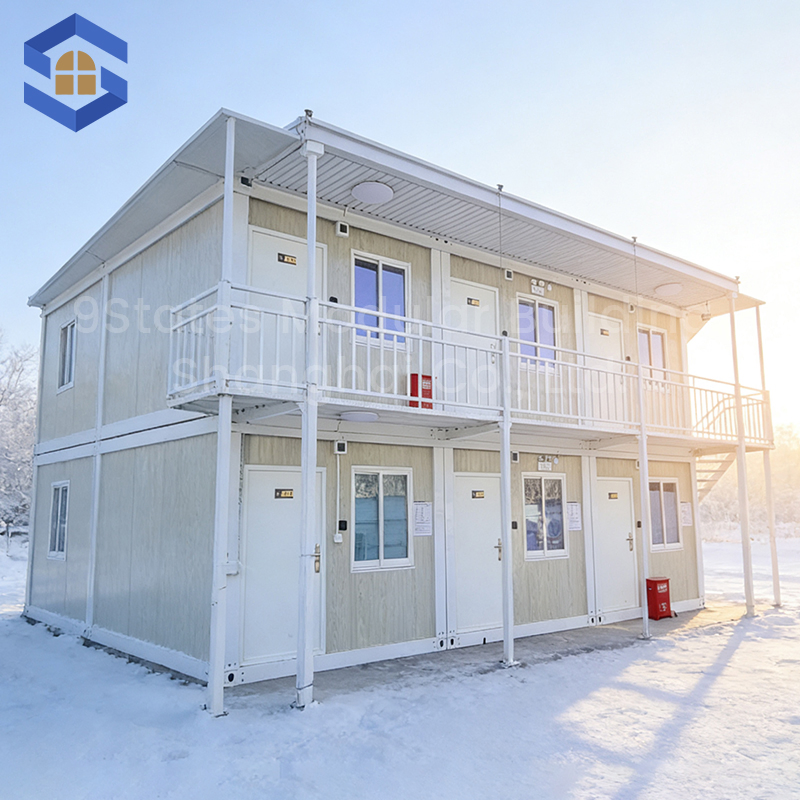 Prefabricated Prefab House Fast Install Easy Assemble Portable House Flat Pack Container Dormitory Accommodation Modular Office Mobile Tiny Container House