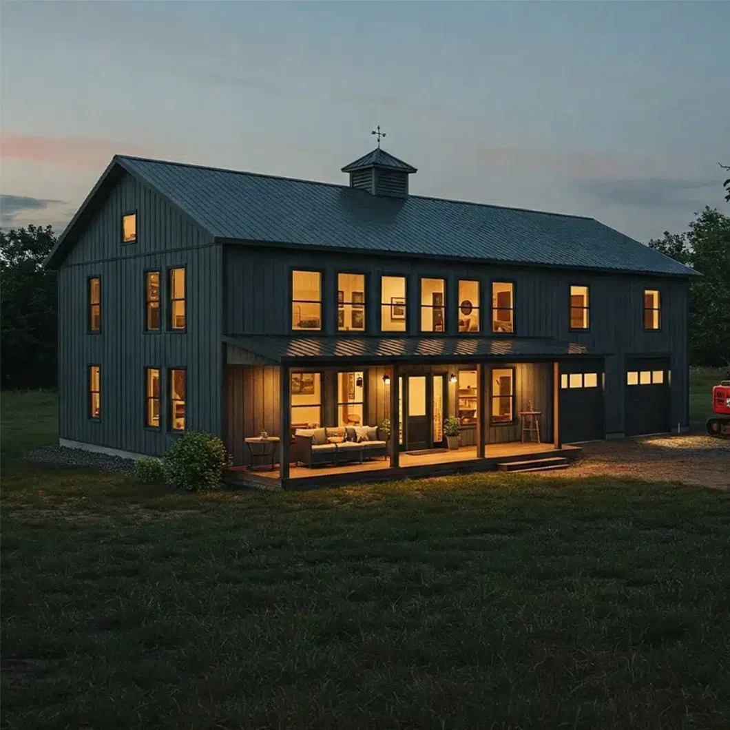 Luxury Villa House Prefabricated Home L3 Storey Light Steel Villa Steel Structure House