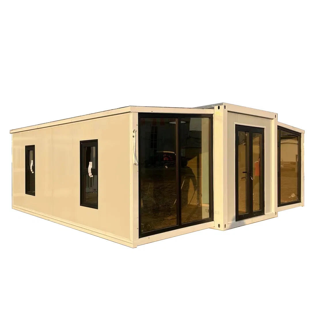 SSR Factory Customized 20/30/40FT Expandable Folding Steel Container House Portable Prefabricated Modular Office Building