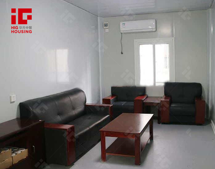 Wholesale Glass Wall Container Portable Site Office with Light Steel Structure Frame