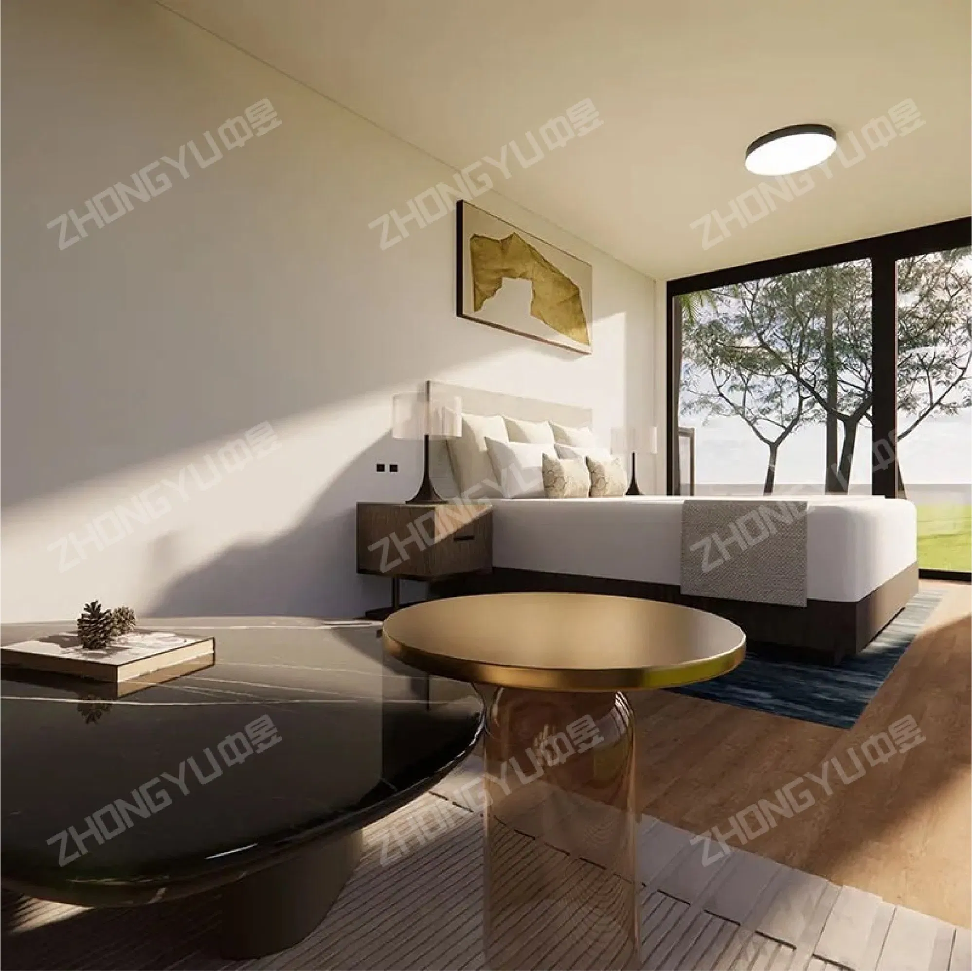 Zhongyu 20FT 40FT Foldable Container House Prefab House Prefabricated House Light Steel Structure Portable Modular House