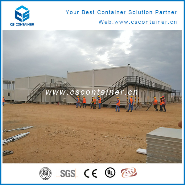 Flat Pack Container House, Office Modular Container House Two Floor Container Building