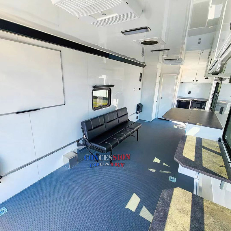 Mobile Container Office on Wheels Custom Portable Office Trailer with Bathroom