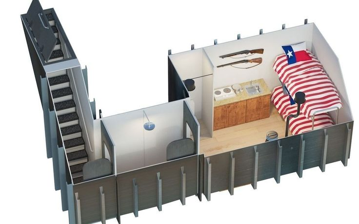 Builds Disaster-Proof Reinforced Fortress Shelter Underground