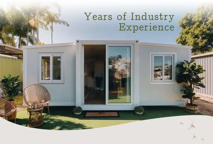 Double wing extended folding house