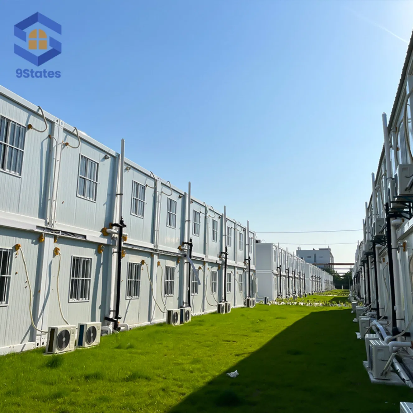 Heat Resistant Fire Retardant Prefabricated Building for Distribution Center Staff Lodging