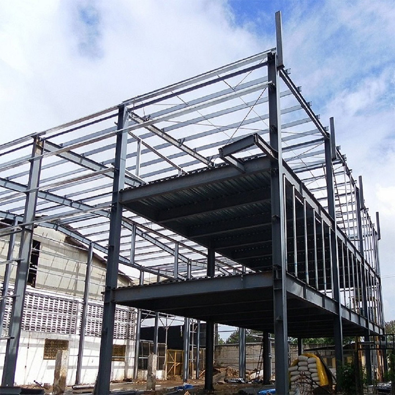 Easy Demountable Temporary Prefab Steel Workshop Building for Site Project